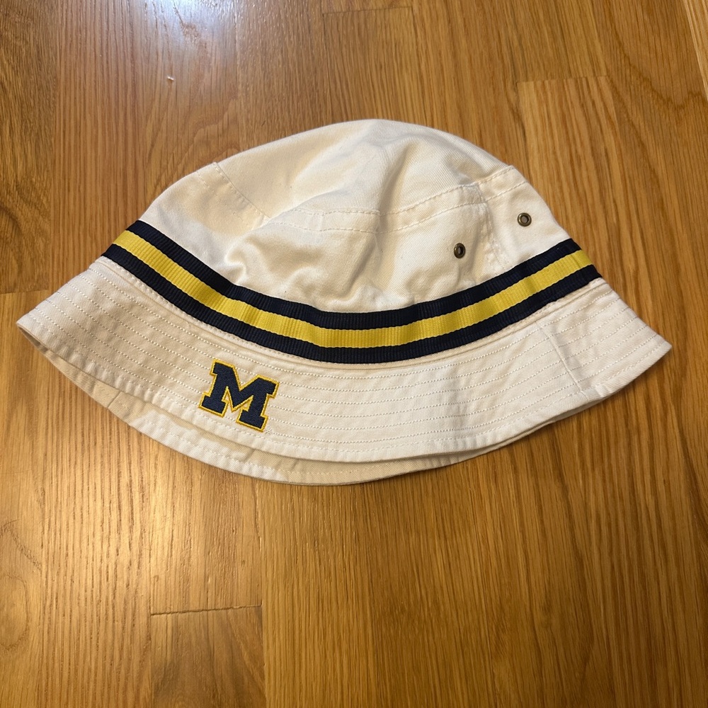 UMich Striped Bucket Hat